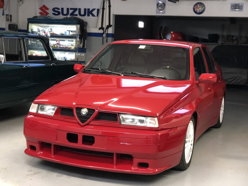 Source-identified Alfa Romeo 155 GTA Stradale prototype photographed in 2018; original one-off subject, not a racing GTA or a replica attribution.