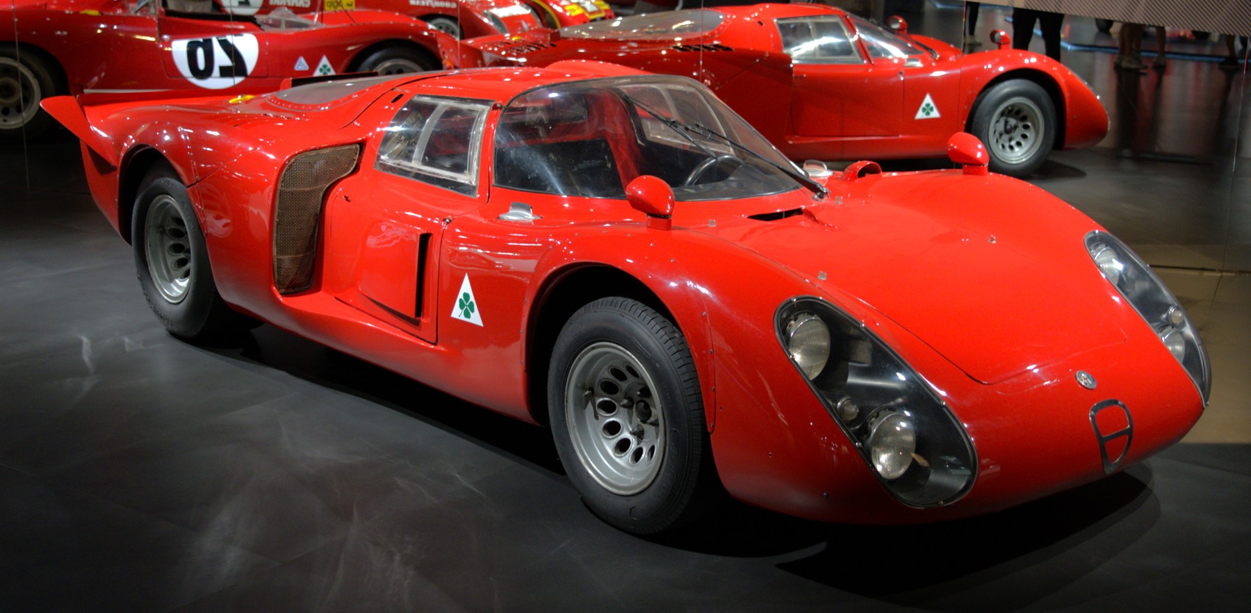 1968 Alfa Romeo Tipo 33/2 Daytona at Museo Alfa Romeo, photographed in June 2025.