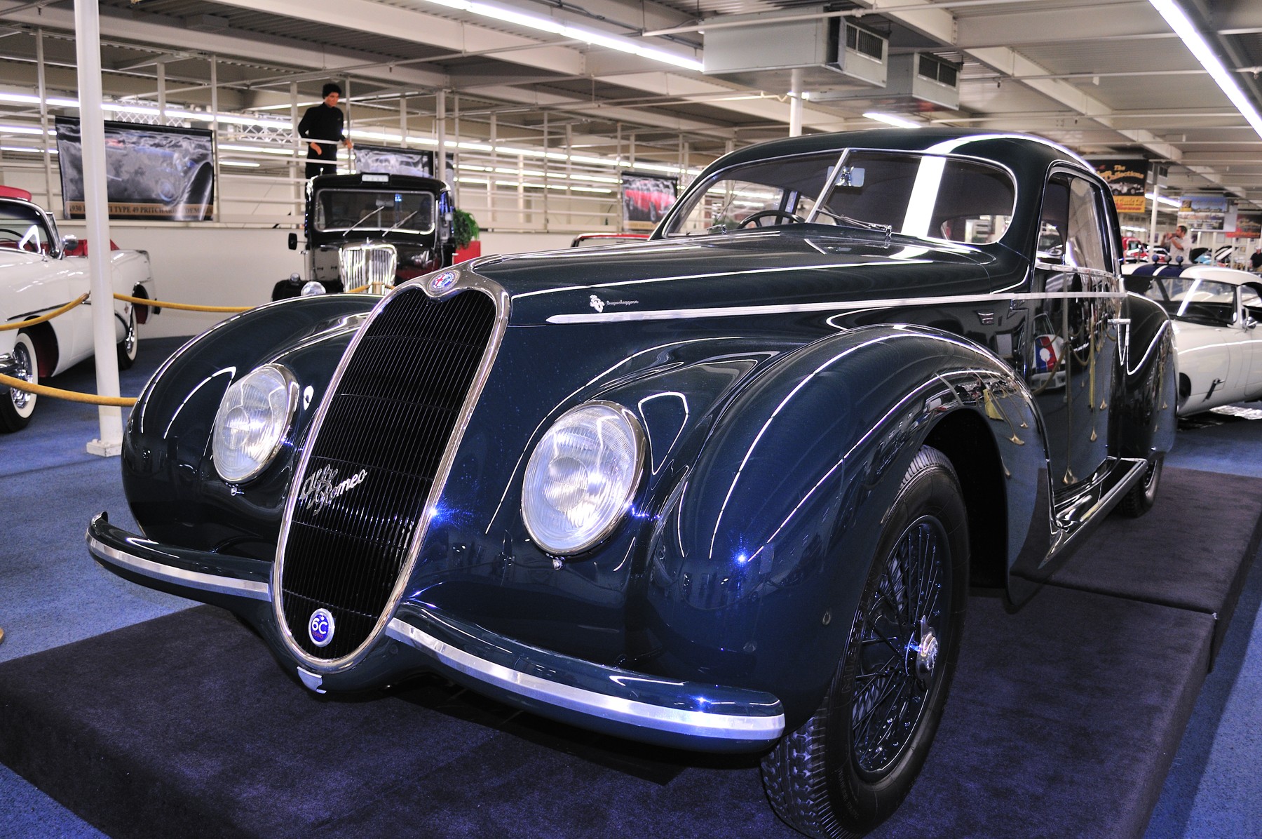 1939 Alfa Romeo 6C 2500 Sport Touring berlinetta, photographed in 2009.