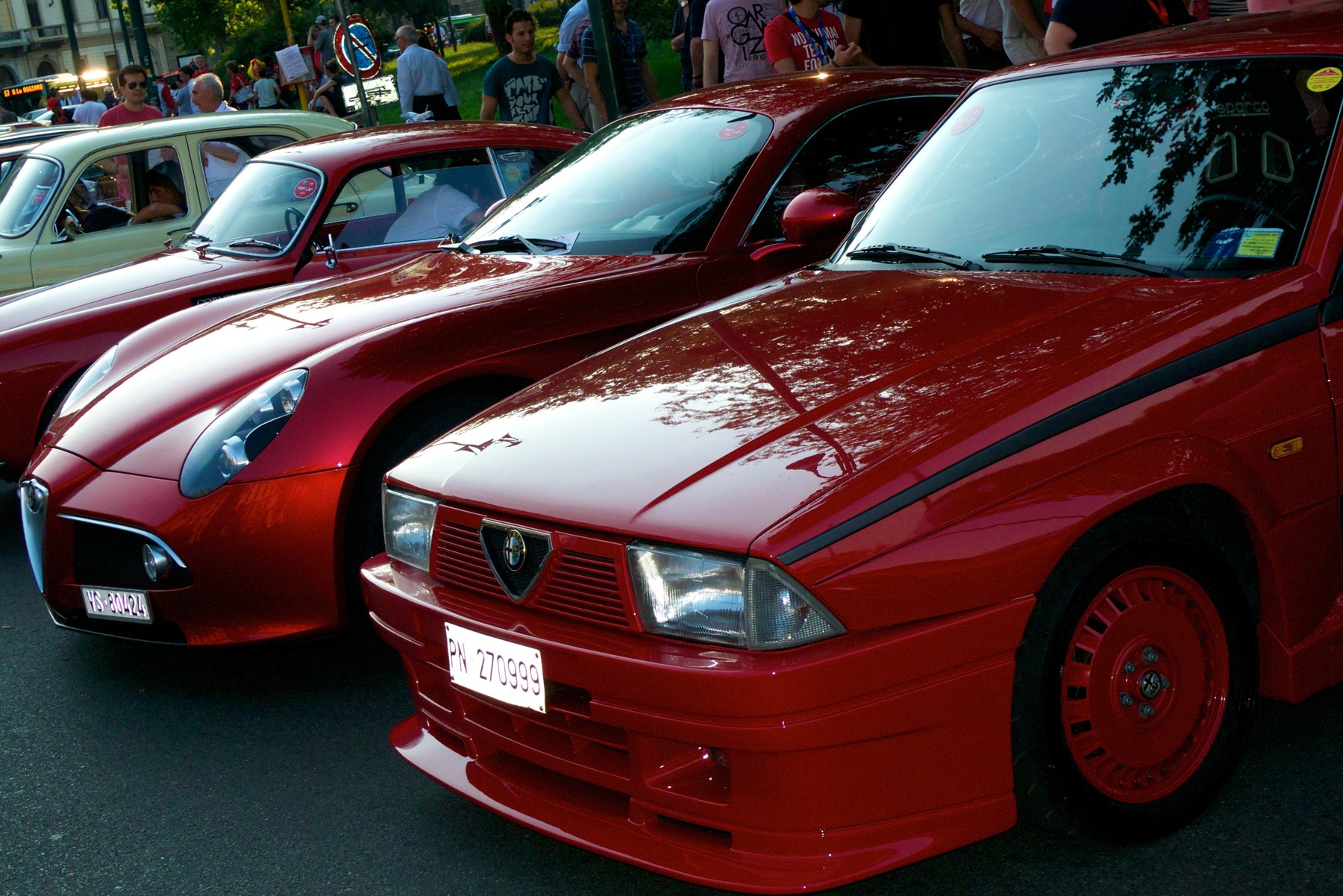 Alfa Romeo 75 Turbo Evoluzione photographed in June 2010; road homologation model, introduced in 1987.