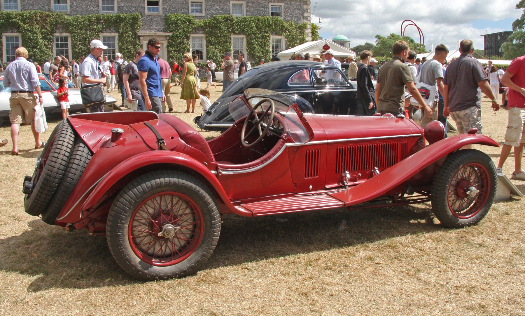 1931 Alfa Romeo 8C 2300 Touring spider at Goodwood in 2010; an illustrative road-bodied example.