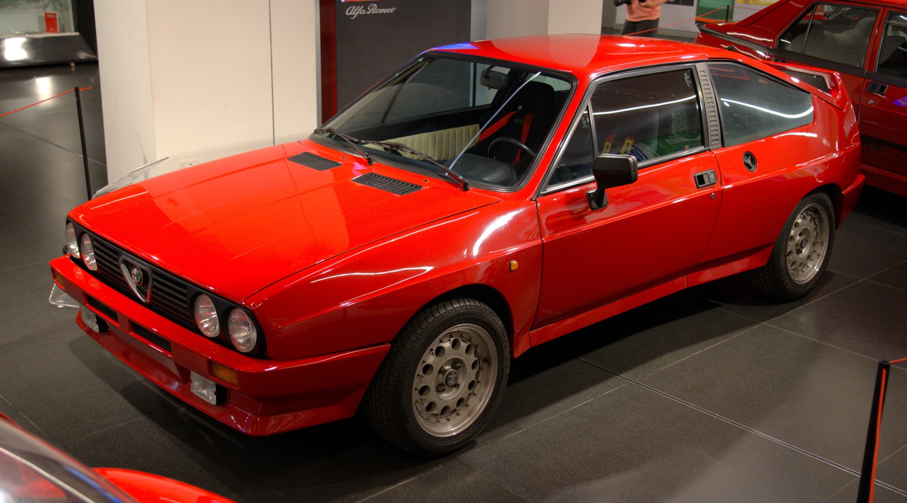 Alfa Romeo Sprint 6C prototype at Museo Alfa Romeo, June 2025; illustrates the two-prototype programme begun in 1982, without assigning a chassis identity.