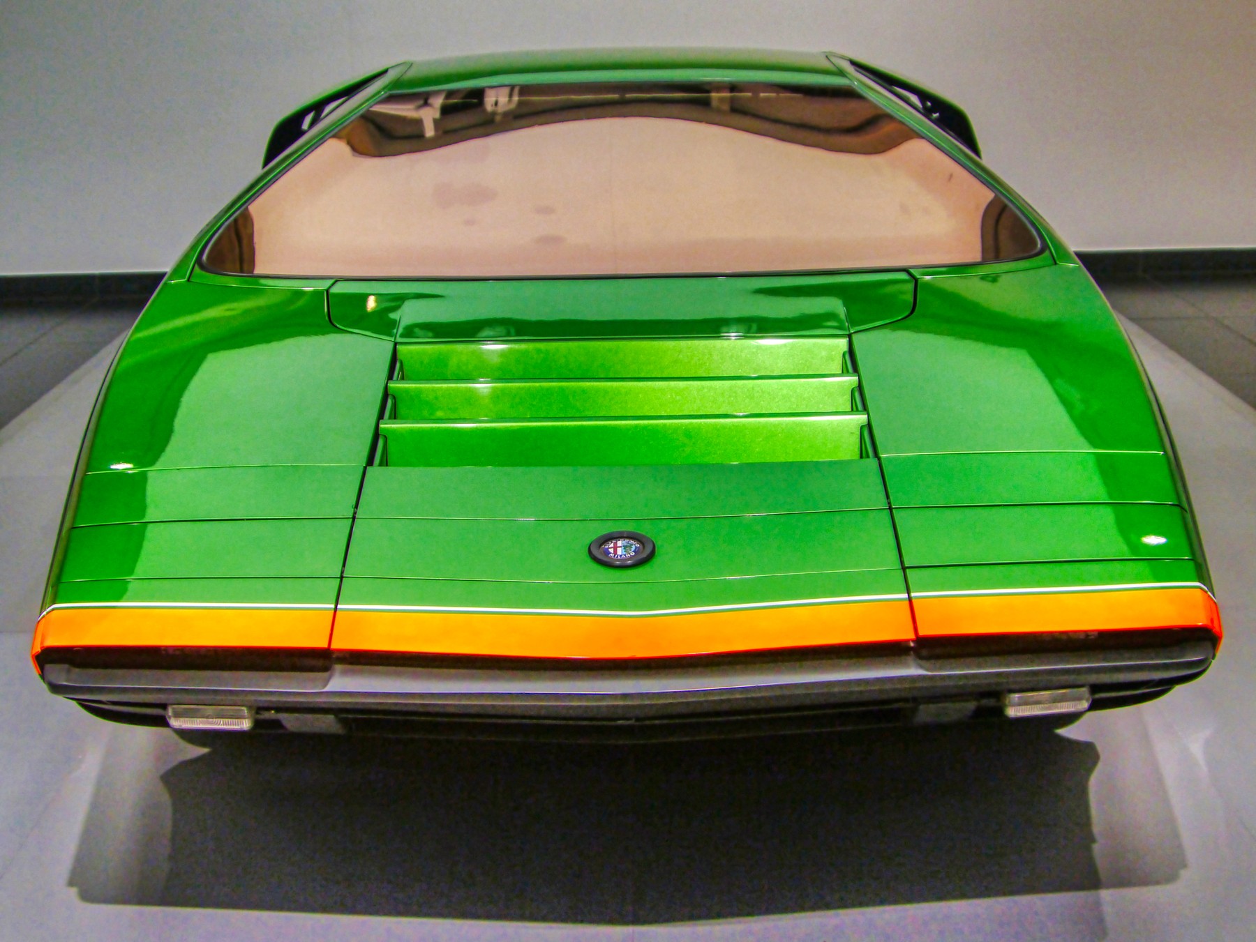 1968 Alfa Romeo Carabo at Museo Alfa Romeo in Arese, photographed in September 2020.